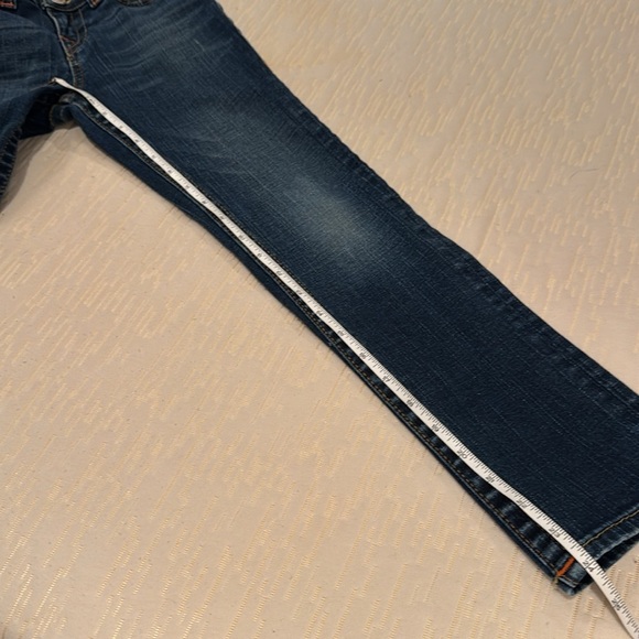TRUE RELIGION Girls’ Julie Straight Leg Jeans, size 7 - Picture 9 of 16
